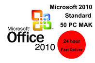 Standard-Schlüsselcode 50 Microsoft Offices 2010 PC Kleinon-line-Aktivierungs-Wort